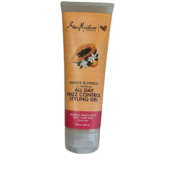 SheaMoisture Frizz Control Styling Gel for Curly Hair Papaya and Neroli 8 Oz NEW - Picture 1 of 8